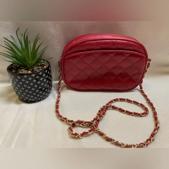 B H Smith Bags Red Crossbody Poshmark